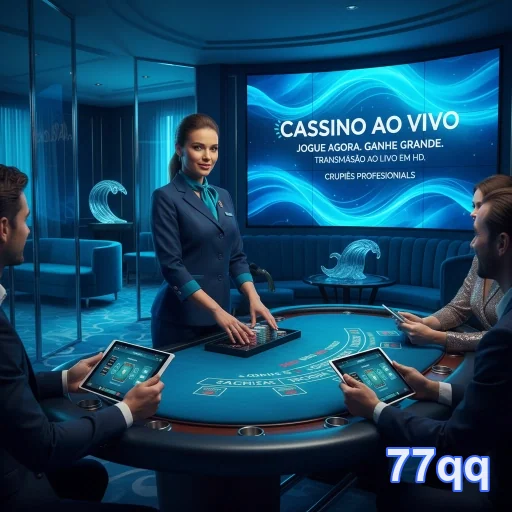 Ilustração de Explore o Cassino Online 77qq com Slots e Serviços VIP
