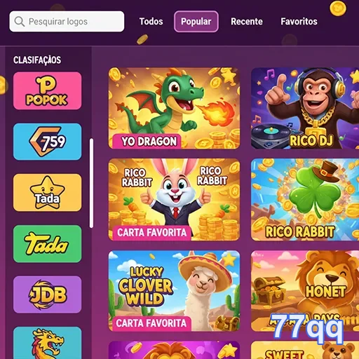 Ilustração de Explore o Cassino Online 77qq com Slots e Serviços VIP